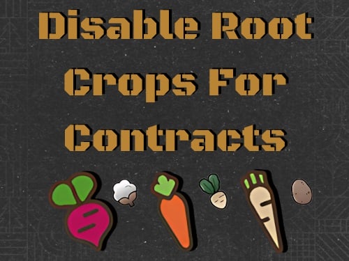 Disable Root Crops For Missions FS25 v1.0.0.0