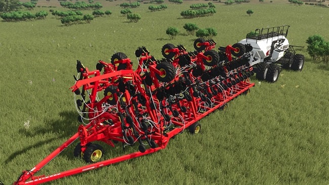 Bourgault 3420-100 Paralink Hoe Drill + 71300 Air Cart (FS25) v1.0.0.1