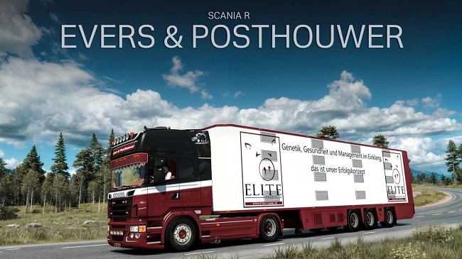 Scania R500 Evers & Posthouwer + Trailer v8.0