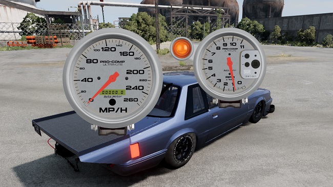 Silver Pro Comps Gauges v1.0