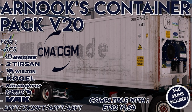 Arnook's SCS Containers Skin Project v20.0