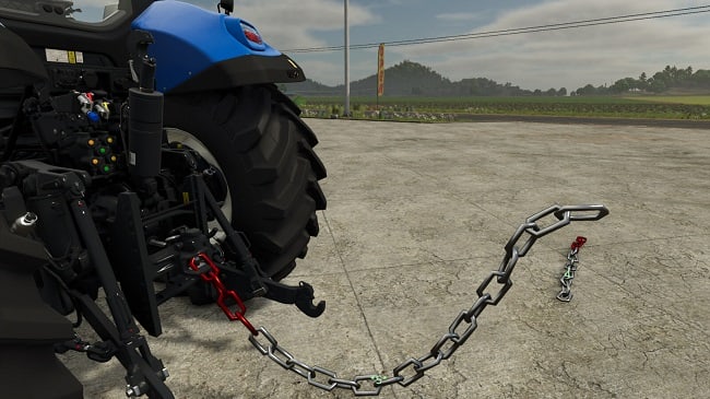 Towing Chain With Hook FS25 v1.0.0.0