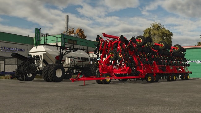 Bourgault 3420-100 Paralink Hoe Drill + 71300 Air Cart FS25 v1.0.0.0