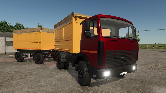 МАЗ-5551А2 + Прицеп FS25 v1.1.2.1