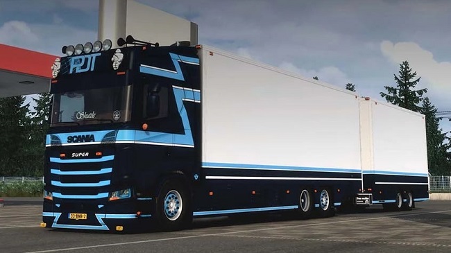 Scania S650 Tandem PDT Logistics + Trailer v9.0