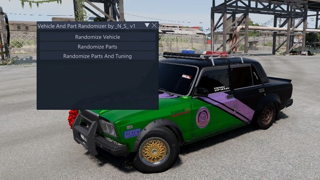 Vehicle And Part Randomizer v1.0