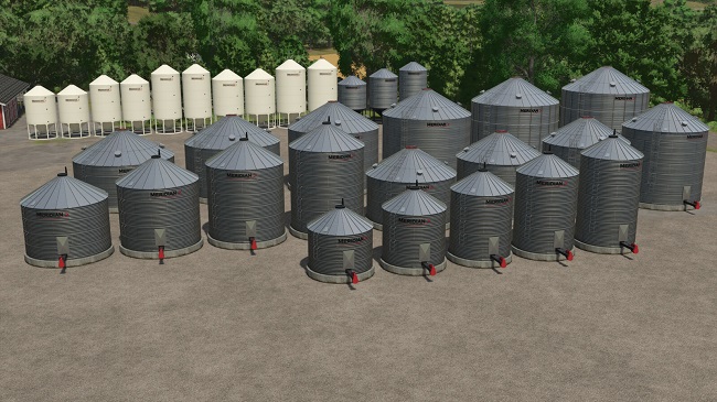 Meridian Grain Bin Pack FS25 v1.0.1.0