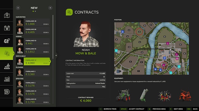 Mow Bale Contracts FS25 v1.0.0.0
