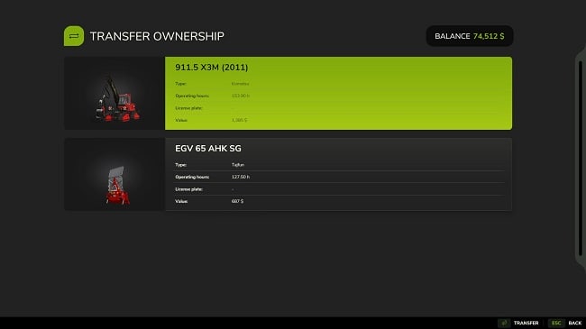 Transfer Ownership FS25 v1.0.0.0