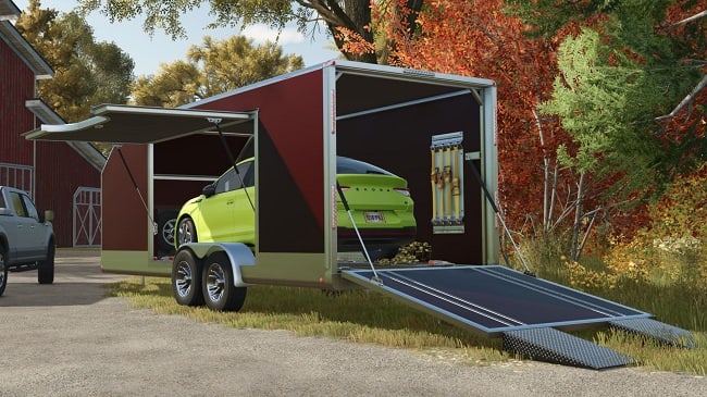 2 Axle Enclosed Trailer v2 FS25 v1.0.0.0