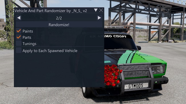 Vehicle And Part Randomizer v2.0