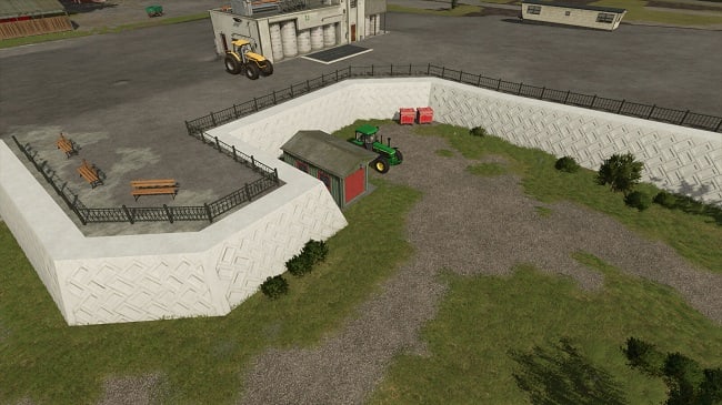 Retaining Wall Fence FS25 v1.0.0.0