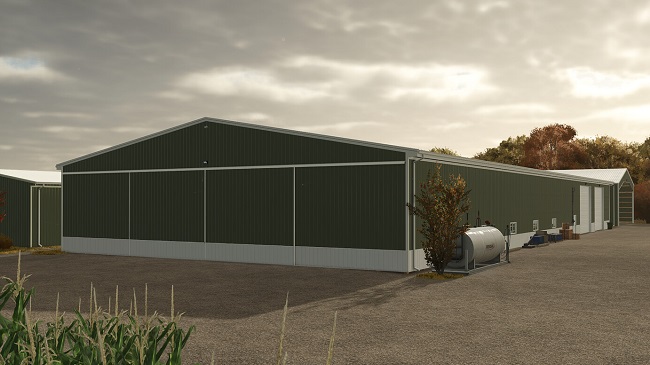 100x240 Post Frame Cold Storage Pack FS25 v1.0.0.0
