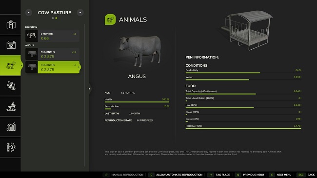 Enhanced Animal System FS25 v1.0.0.0