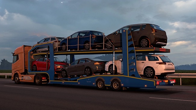 Ownable Car Transporter Semi Trailers ETS 2 v1.3