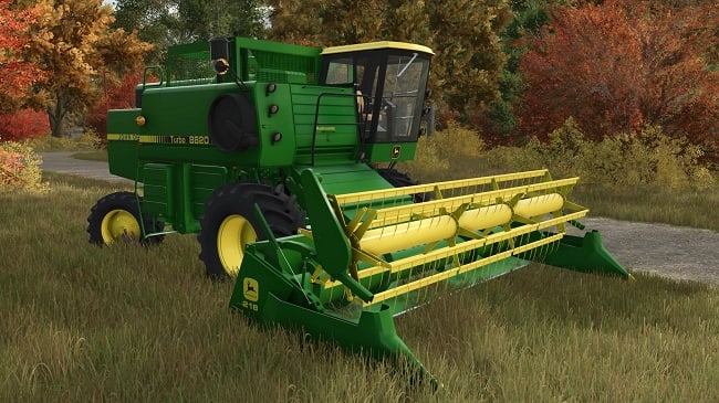 John Deere 8820 + John Deere 200 Series FS25 v1.0.0.0