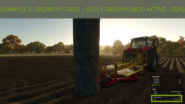 Faster Growing Trees FS25 v1.0.0.0
