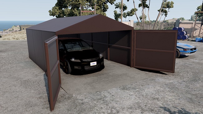 Destructible Metal Garage (Beamng) v1.0