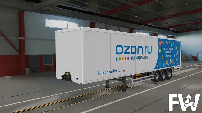 Скин "Озон" для трейлеров ETS2 v1.0.1