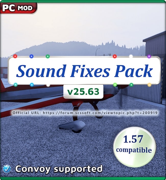 Звуковой мод Sound Fixes Pack (ETS2/ATS) v25.63