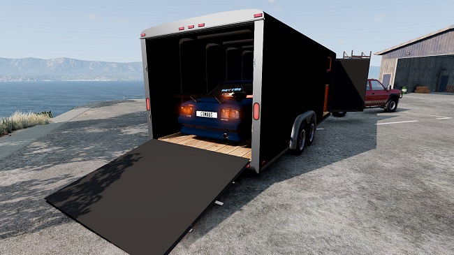 Car Trailer - Open/Enclosed (Beamng) v1.0