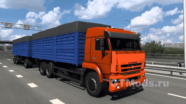 KAMAZ Pack + Прицеп NEFAZ (ETS 2) v1.0