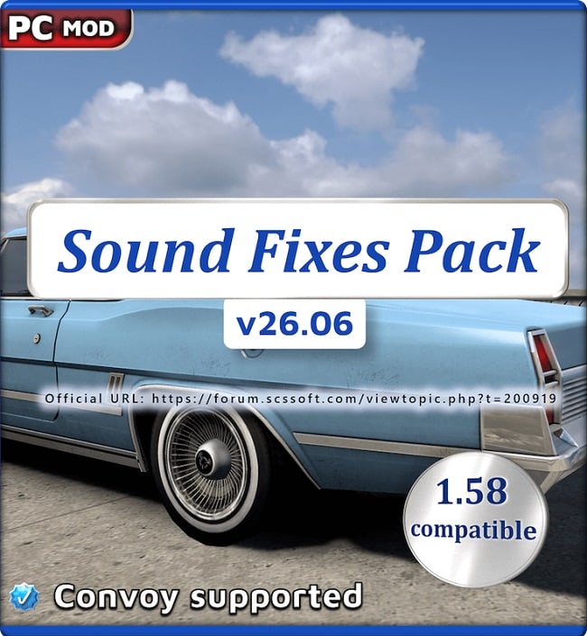 Звуковой мод Sound Fixes Pack (ETS2/ATS) v26.06
