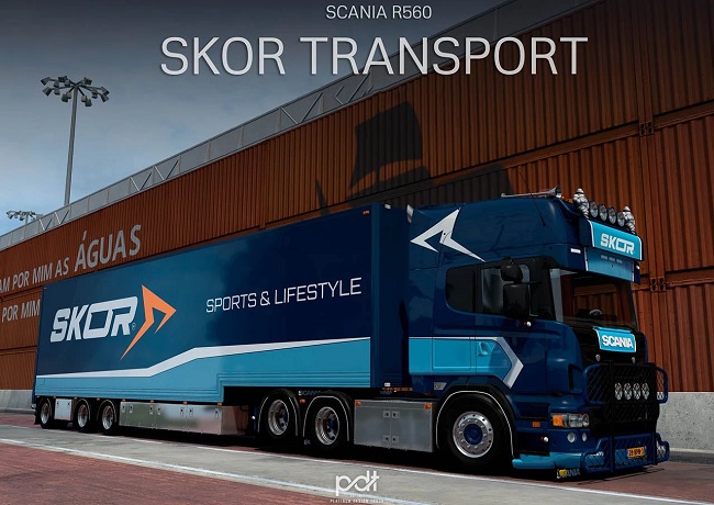 Scania R560 + Trailer "SKOR" (ETS 2) v1.1
