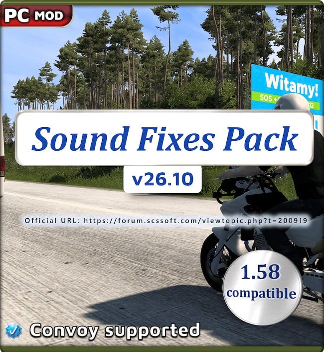 Звуковой мод Sound Fixes Pack (ETS2/ATS) v26.10.1