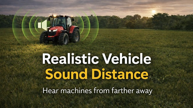 Realistic Vehicle Sound Distance (FS25) v1.2.2.0