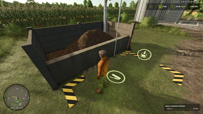 Storage For Stones, Woodchips And Manure (FS25) v1.0.0.0
