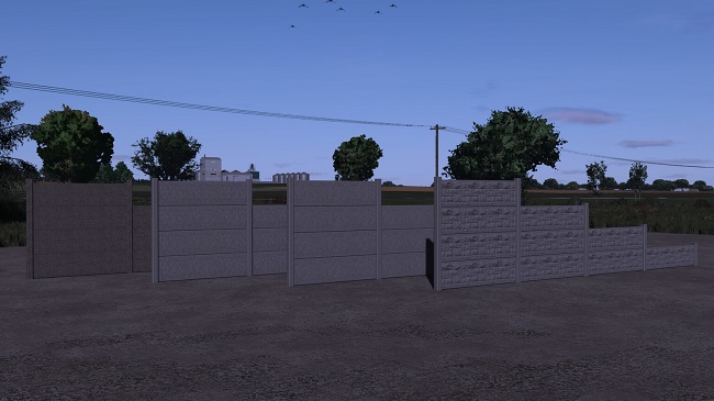 Concrete Fence Pack (FS25) v1.0.0.0