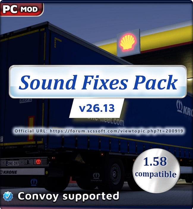 Звуковой мод Sound Fixes Pack (ETS2/ATS) v26.13