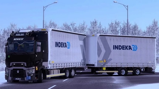 Шасси для Renault T тандем by Gloover (ETS 2) v1.0