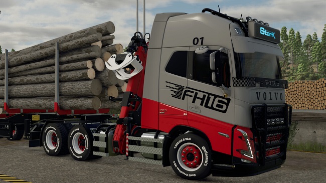 Volvo FH 16 Forestry Z-Crane Semi Pack (FS25) v1.0.0.0