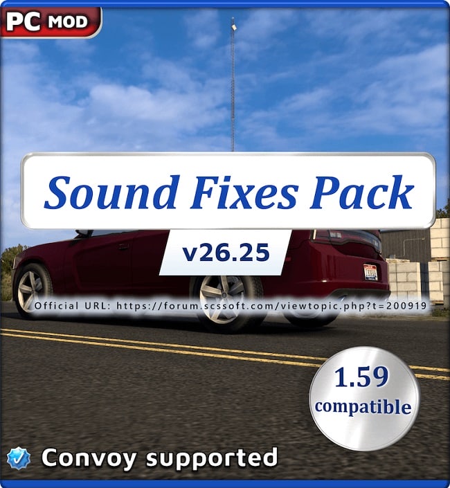 Звуковой мод Sound Fixes Pack (ETS2/ATS) v26.25