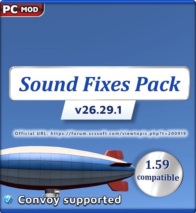 Звуковой мод Sound Fixes Pack (ETS2/ATS) v26.29.1