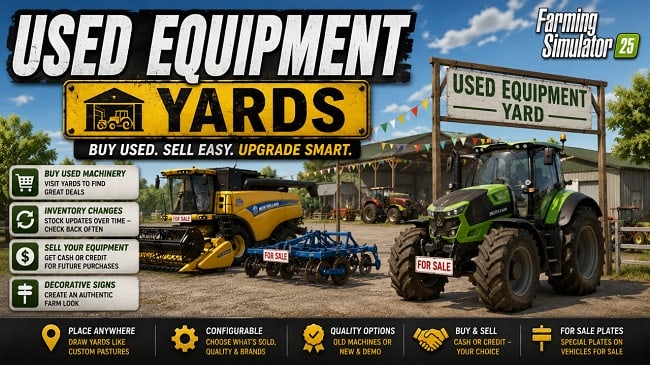 Used Equipment Yards (FS25) v1.0.0.2