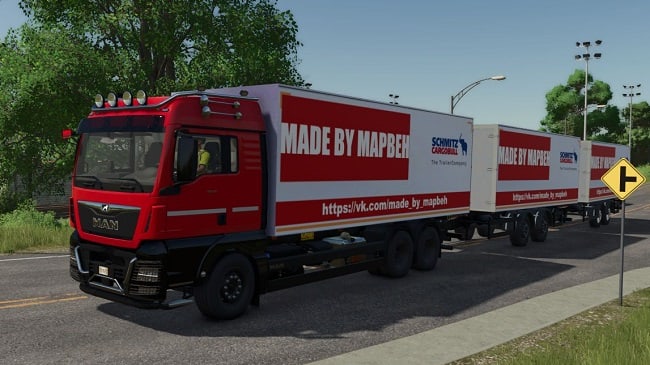 МАН ТГХ 26.500 Фургон + Прицеп (FS25) v1.0.0.0