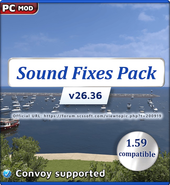 Звуковой мод Sound Fixes Pack (ETS2/ATS) v26.36