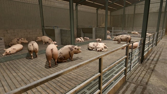 British Pigsty with 4 Bays (FS25) v1.0.0.0