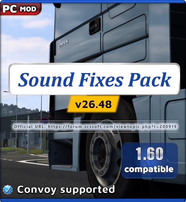 Звуковой мод Sound Fixes Pack (ETS2/ATS) v26.48.1