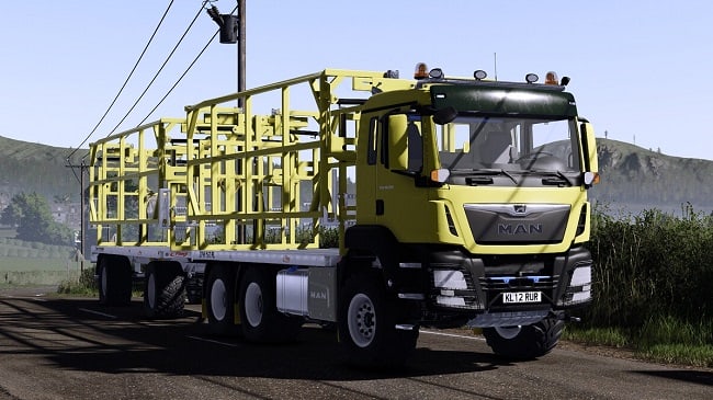 MAN TGS Fliegl Bale Platform (FS25) v1.0.0.0