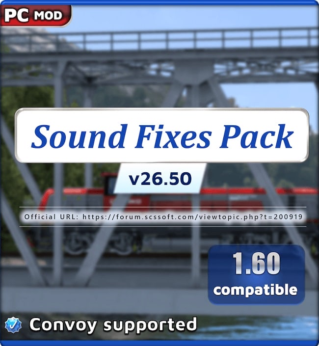 Звуковой мод Sound Fixes Pack (ETS2/ATS) v26.50