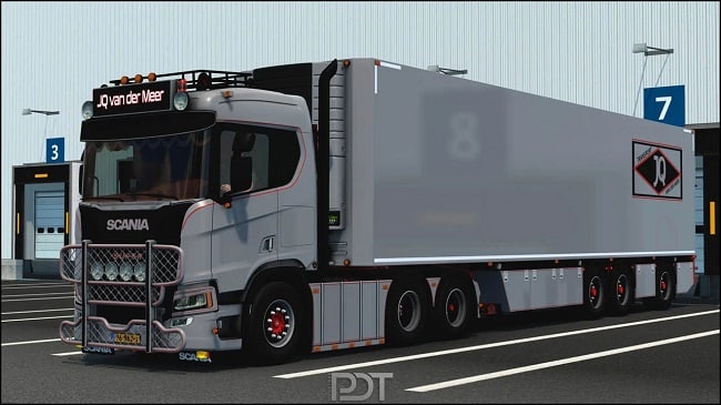 Scania R650 + Trailer "JQ van der Meer" (ETS 2) v12.0