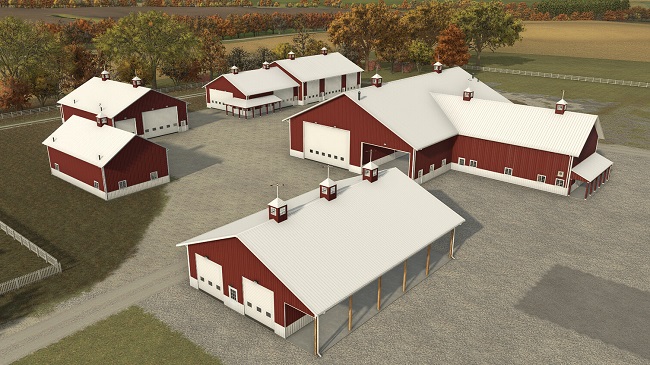 American Midwest Simple Shed Pack (FS25) v1.1.0.0