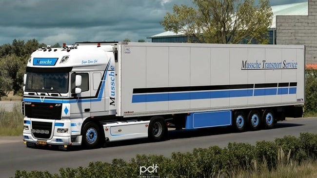 DAF XF 105 + Trailer "Mussche Transport" (ETS 2) v5.0