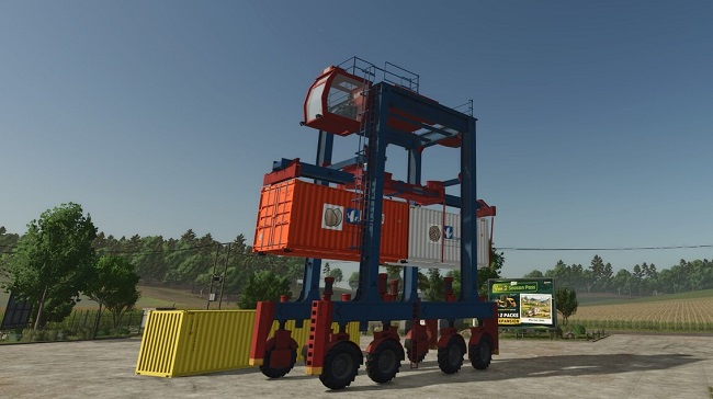 Container Straddle Carrier (FS25) v1.0.0.0