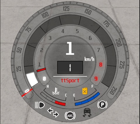 Nested-Halo Tachometer & Boost Gauge (Beamng) v1.03