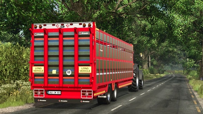 Broughan 28 Ft Animal Trailer (FS25) v1.0.0.0